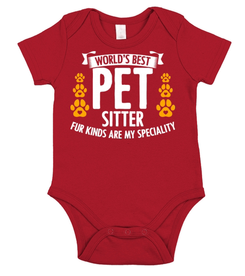 Worlds Best Pet Sitter For Dog Cat Animal Lover Short Sleeve Baby One-Piece