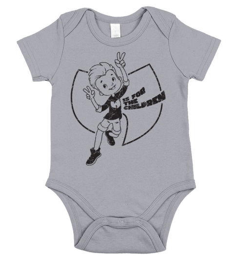 wutang is for the children v2 black Short Sleeve Baby One-Piece