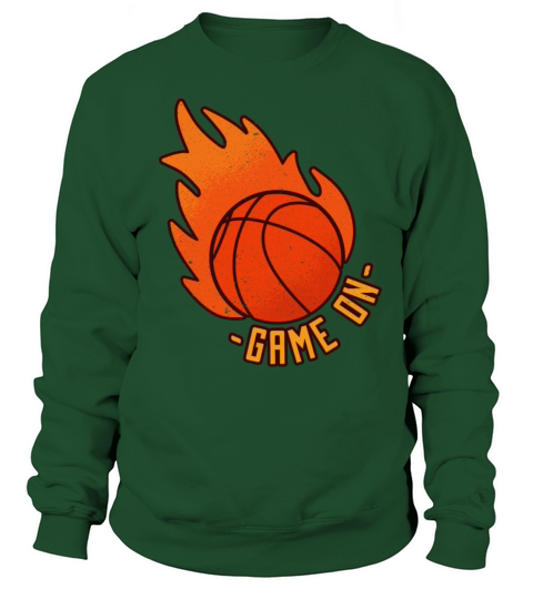 Athlete Ball Fire Game Sport Basketball Sweatshirt Unisex