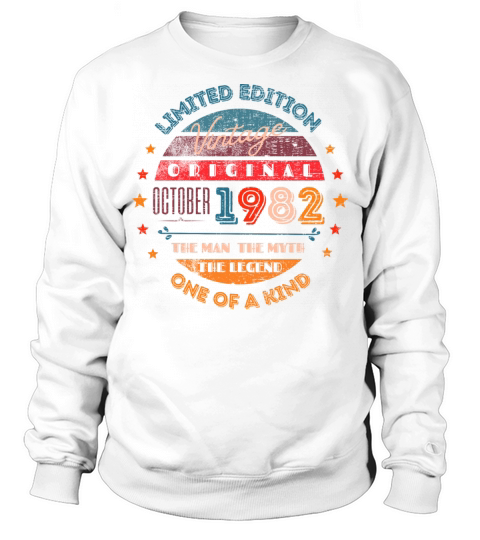 Birthday October 1982 Sweatshirt Unisex