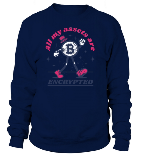 Bitcoin Encrypted Quote Badge Sweatshirt Unisex