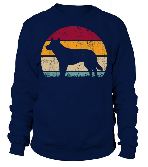 Blue Heeler Dog Vintage Sweatshirt Unisex