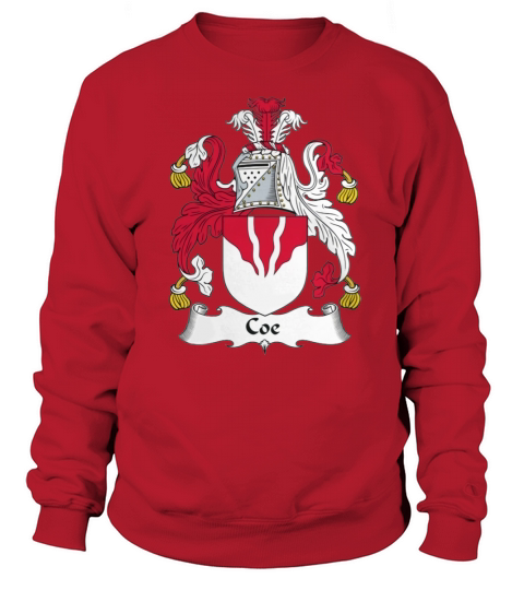 Coe Family Crest / Coat of Arms British Family Crests Sweatshirt Unisex