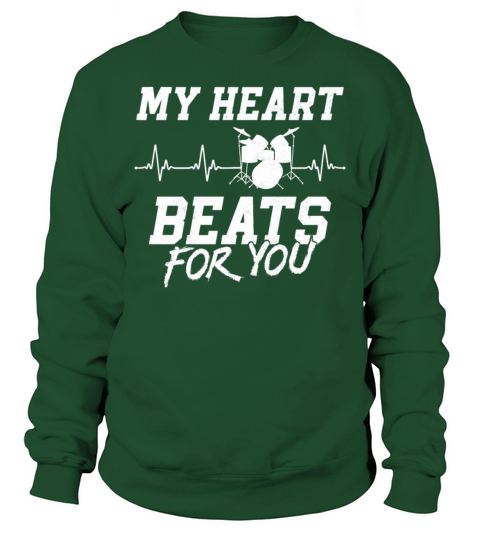 Drummer Drum Set Vintage Heart My Sweatshirt Unisex