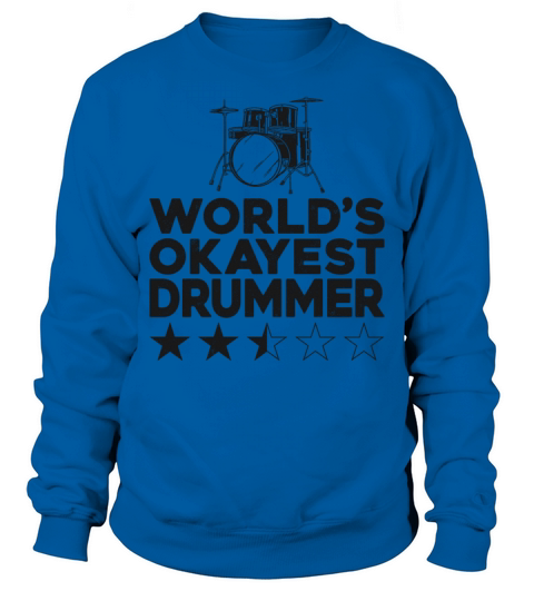 Drummer Drum Set Vintage WorldS Sweatshirt Unisex