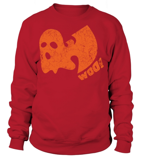 halloween ghost woo wutang orange Sweatshirt Unisex