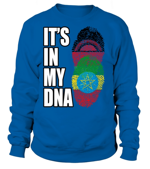 Malawian And Ethiopian Mix Heritage DNA Flag Sweatshirt Unisex