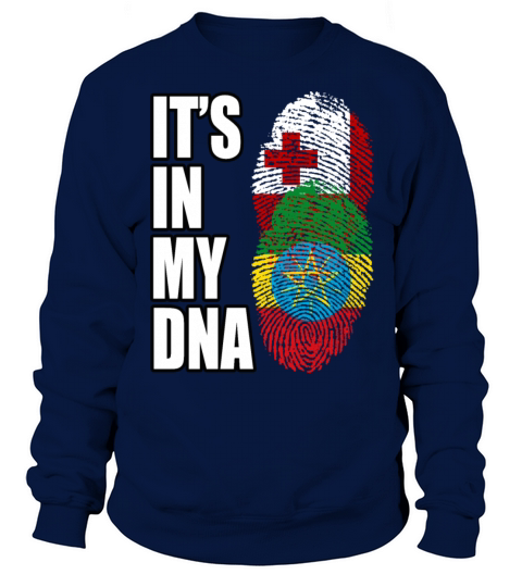 Tongan And Ethiopian Mix Heritage DNA Flag Sweatshirt Unisex
