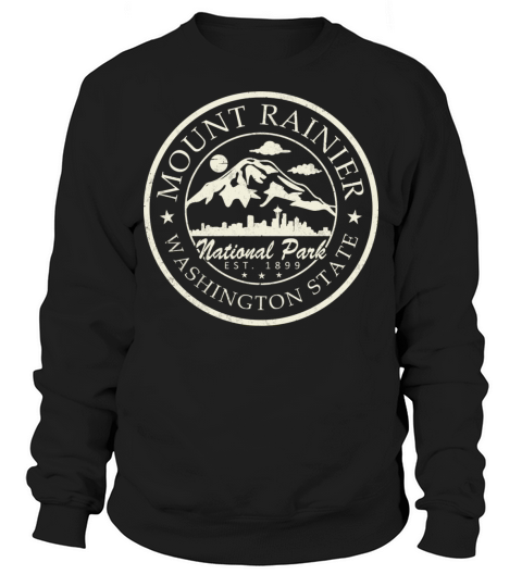 Vintage National Park Mt Rainier Sweatshirt Unisex