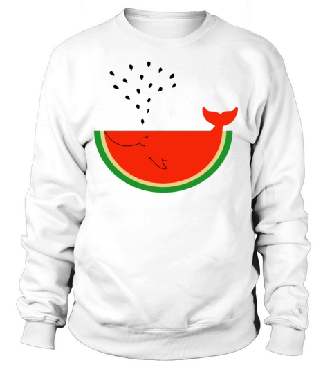 Watermelon Whale Sweatshirt Unisex