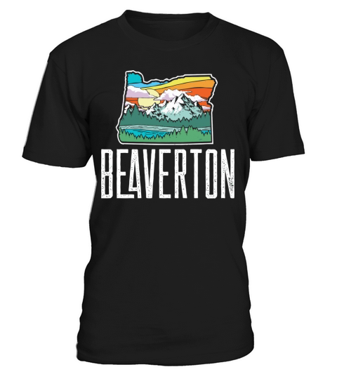 Beaverton Vintage Oregon Nature Outdoors Retro Gra T-Shirt Unisex
