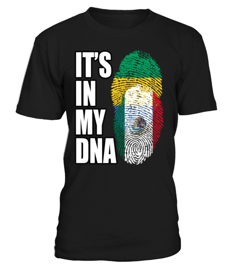Gambian And Mexican Mix Heritage DNA Flag T-Shirt Unisex