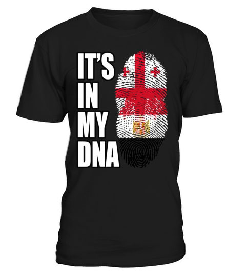 Georgian And Egyptian Mix Heritage DNA Flag T-Shirt Unisex