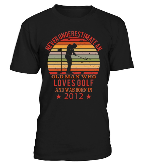 Golfing Golfplayers Vintage 2012 Birthday T-Shirt Unisex