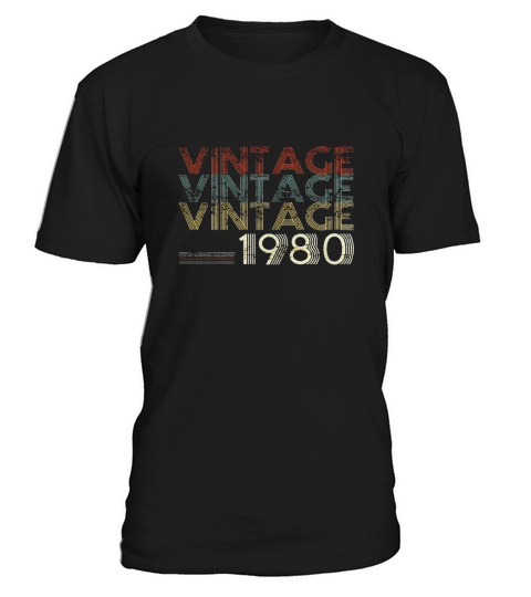 Retro Classic Vintage 1980 38th Gift 38 Years Old T-Shirt Unisex