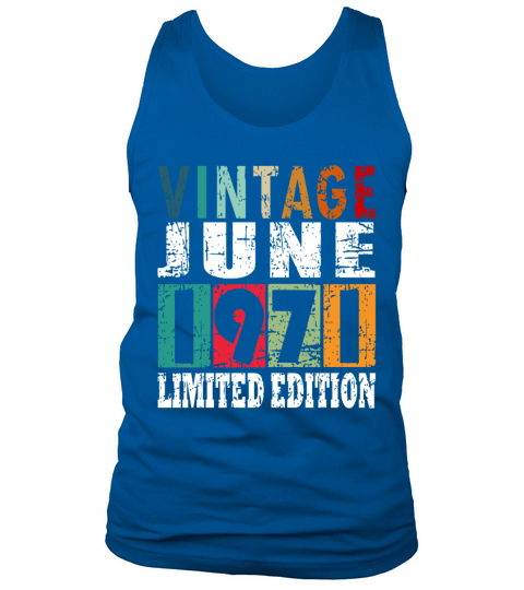 1971 vintage born in June gift Tank Top Unisex