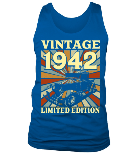 Classic And Old Car 1942 Vintage 80th Birthday Tank Top Unisex