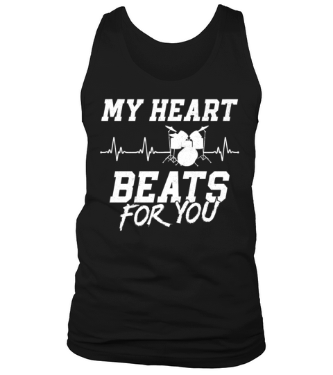 Drummer Drum Set Vintage Heart My Tank Top Unisex