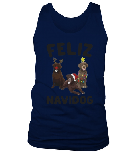 Feliz Navidog Chesapeake Bay Retriever Dog Christmas sweater Tank Top Unisex