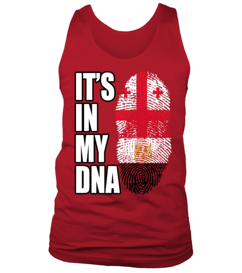 Georgian And Egyptian Mix Heritage DNA Flag Tank Top Unisex