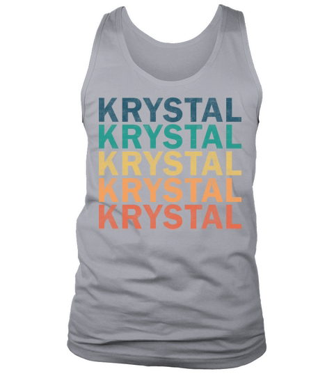 Krystal Name T Shirt - Krystal Vintage Retro Name Tank Top Unisex
