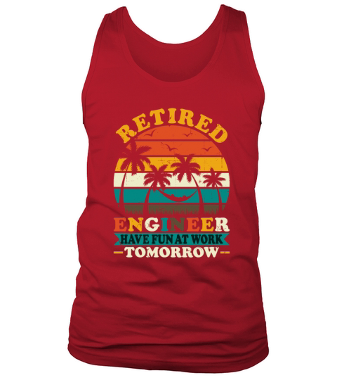 Retro Vintage Style Retired Engineer Engineering Tank Top Unisex