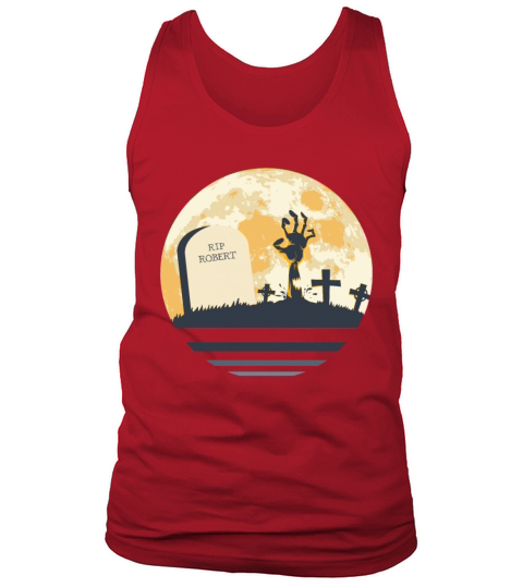 ROBERT Grave Tombstone Halloween Zombie Spooky Tank Top Unisex