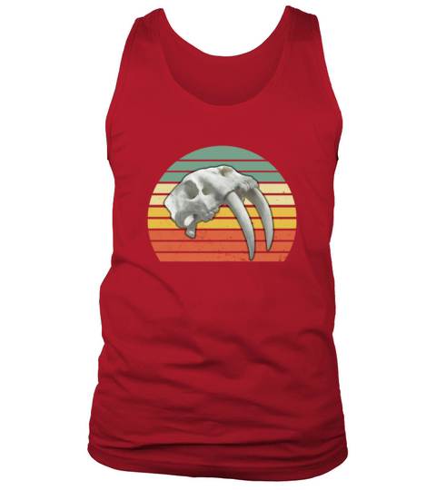 smilodon skull model tooth Tank Top Unisex