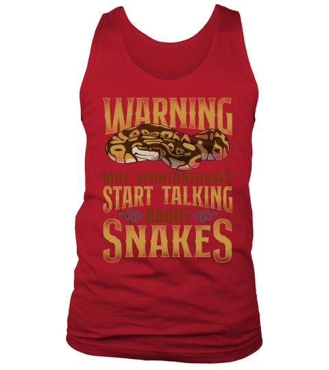 Snake Serpent Vintage Warning May Tank Top Unisex