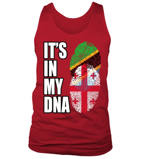 Tanzanian And Georgian Vintage Heritage DNA Flag Tank Top Unisex