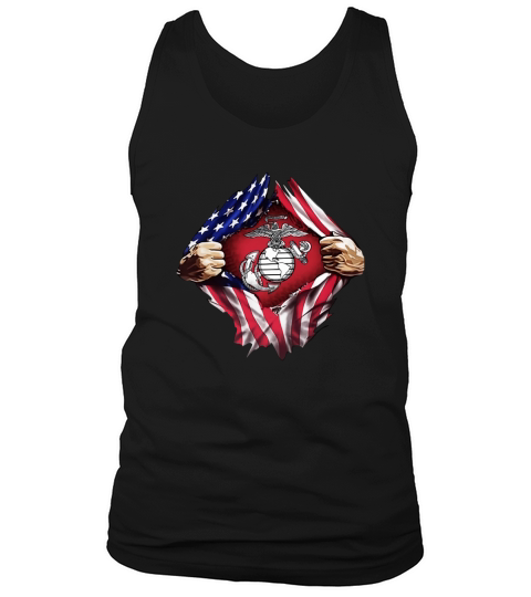 United States Marine Corps American flag shirt Tank Top Unisex