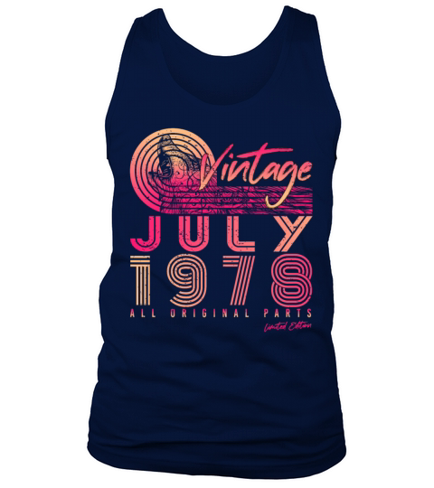 Vintage 1978 July Tank Top Unisex