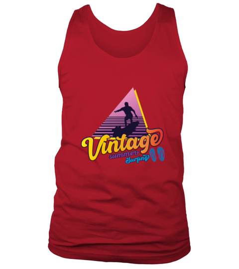Vintage Summer Surfing Tank Top Unisex