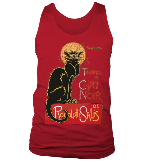 Vintage Tournee Du C Noir Black Cat Tank Top Unisex