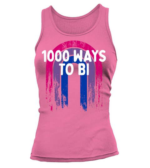 1000 Ways to Bi Bisexual Pun Bi Pride Joke LGBTQ Tank top Woman