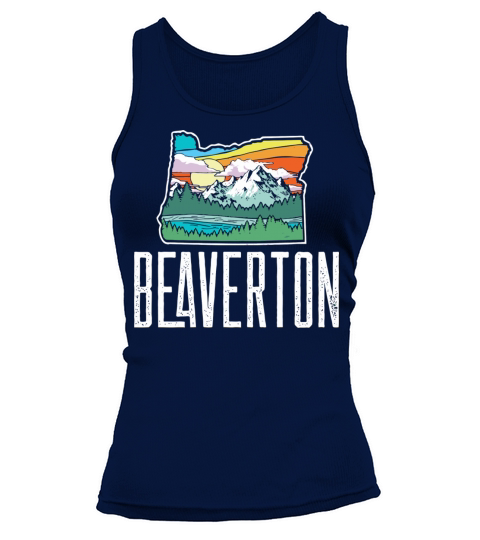 Beaverton Vintage Oregon Nature Outdoors Retro Gra Tank top Woman