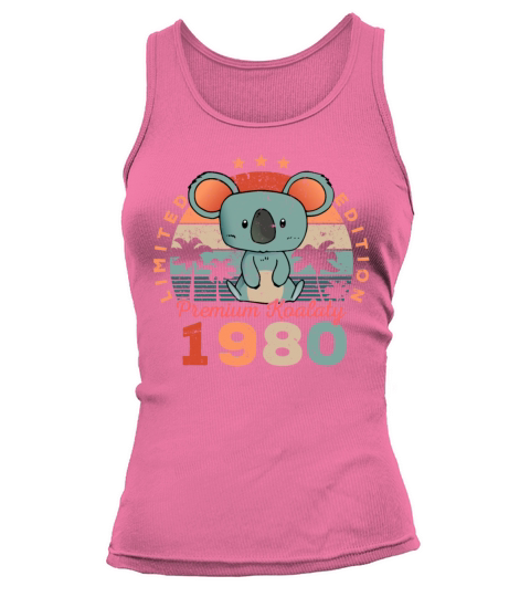Birth Year 1980 Birthday Gift Koala Bear Koalas Tank top Woman