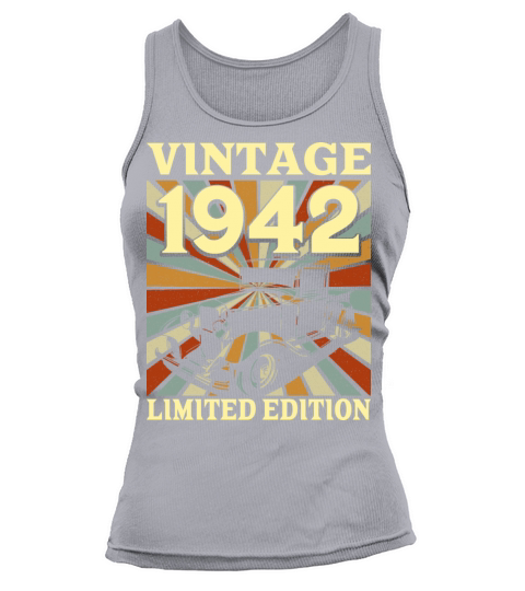 Classic And Old Car 1942 Vintage 80th Birthday Tank top Woman