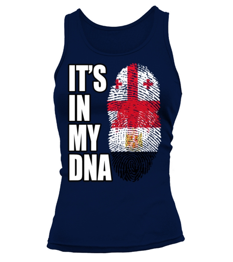 Georgian And Egyptian Mix Heritage DNA Flag Tank top Woman