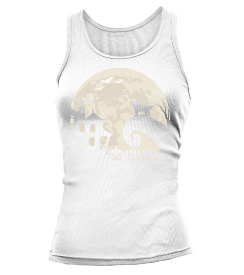 Golden Retriever is Moon Pumpkin Funny Halloween Tank top Woman