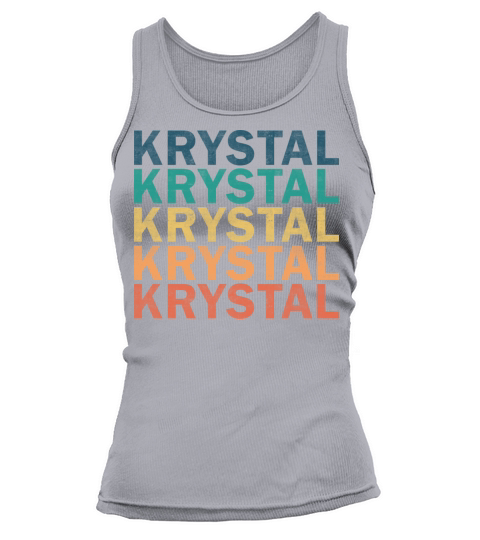 Krystal Name T Shirt - Krystal Vintage Retro Name Tank top Woman