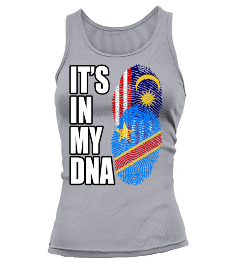 Malaysian And Congolese Mix Heritage DNA Flag Tank top Woman