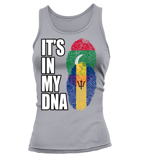 Maldivian And Barbadian Mix Heritage DNA Flag Tank top Woman