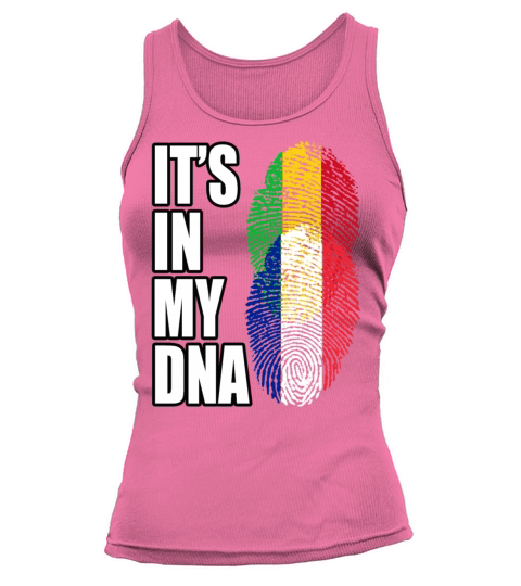 Malian And French Mix Heritage DNA Flag Tank top Woman