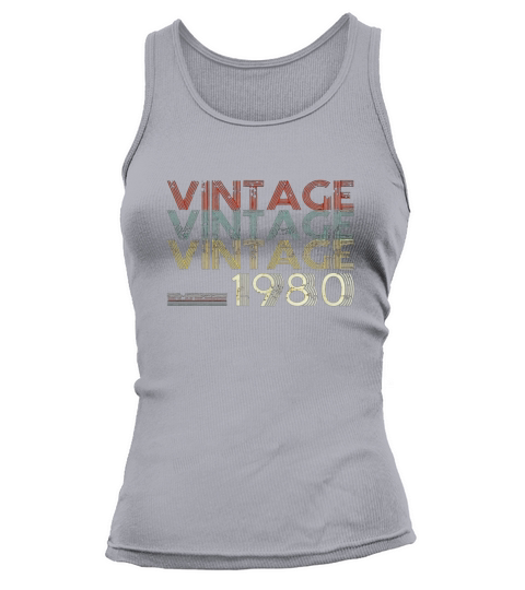 Retro Classic Vintage 1980 38th Gift 38 Years Old Tank top Woman