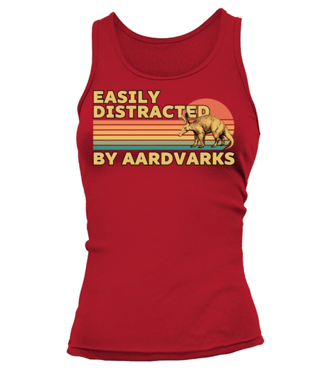 Retro Vintage Easily distracted by Aardvarks Tank top Woman