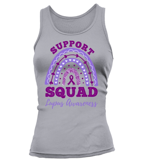 Support Squad Lupus Awareness Rainbow Tank top Woman