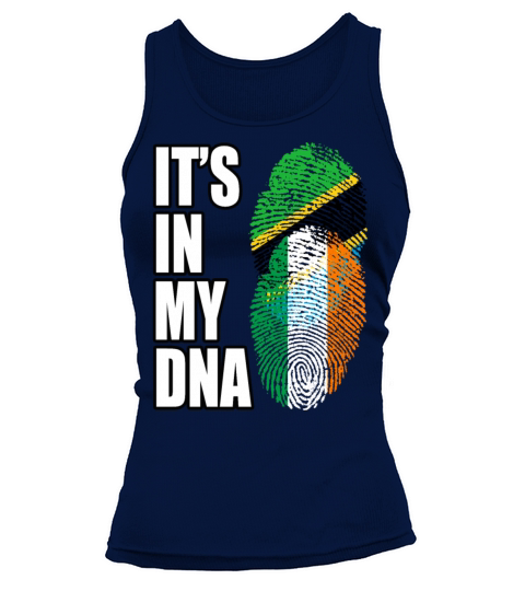Tanzanian And Irish Vintage Heritage DNA Flag Tank top Woman