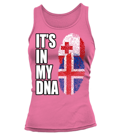 Tongan And Icelandic Mix Heritage DNA Flag Tank top Woman