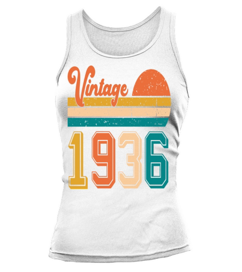 Vintage 1936 birthday gift Tank top Woman